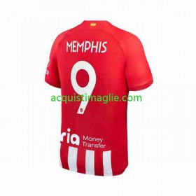 Divisa di Calcio Atlético Madrid 2 Memphis Depay 9 Prima 2023/2024
